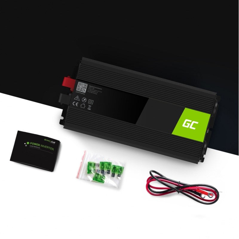 Green Cell Power Inverter 12V to 230V 3000W/6000W Pure sine wave