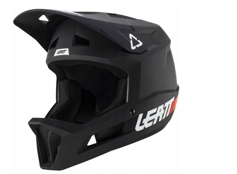 LEATT MTB Gravity 1.0 V23 Full-Face Cycling Helmet, Size L (59–60 cm), Black