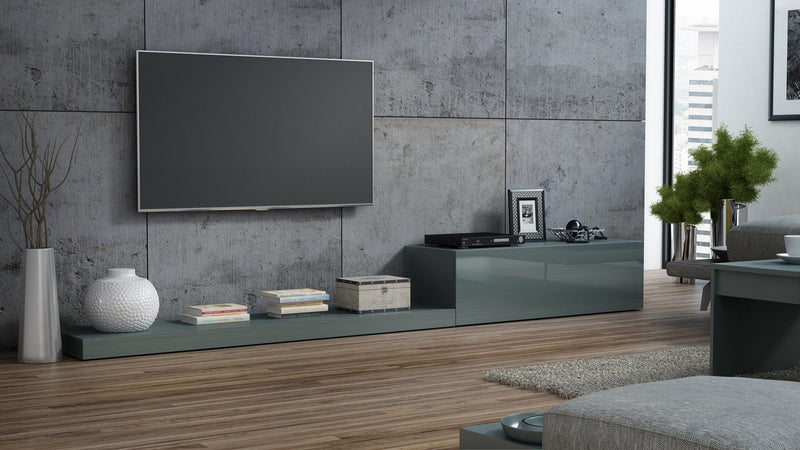 Cama TV stand LIFE 300/42/35 grey/grey gloss