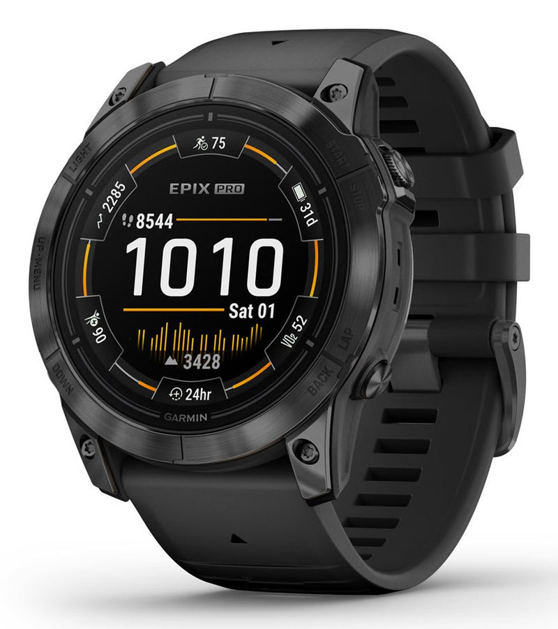 Garmin epix Pro (Gen 2) 3.56 cm (1.4") AMOLED 51 mm Digital 454 x 454 pixels Touchscreen Grey Wi-Fi GPS (satellite)