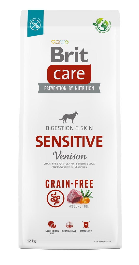 BRIT Care Sensitive Venison – Trockenfutter für Hunde – 12 kg