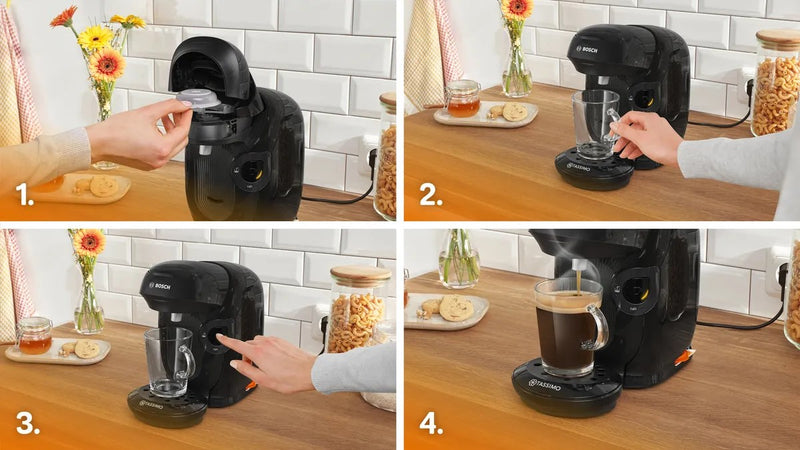 Bosch TAS112E coffee maker Fully-auto Capsule coffee machine 0.7 L