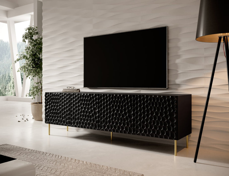 RTV HOLE cabinet 190x40.5x59.5 cm matte black
