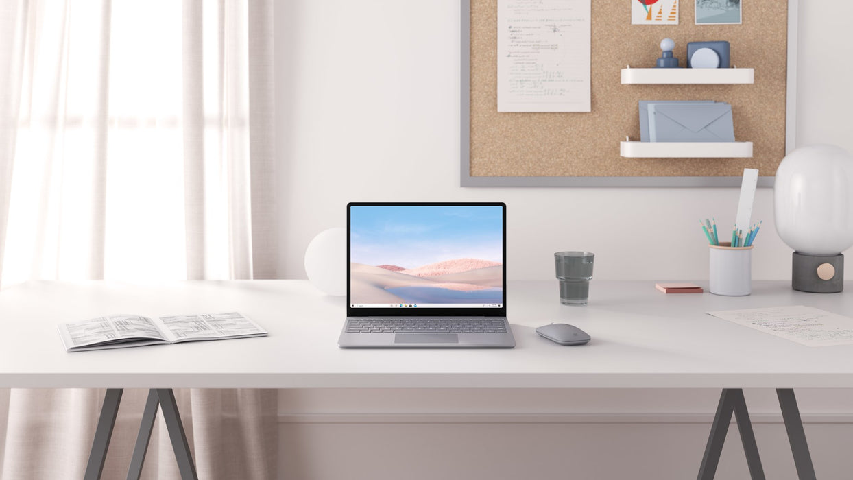 Microsoft Surface Laptop Go Intel® Core™ i5 i5-1035G1 31.6 cm (12.4") Touchscreen 8 GB LPDDR4x-SDRAM 256 GB SSD Wi-Fi 6 (802.11ax) Windows 10 Pro Plat