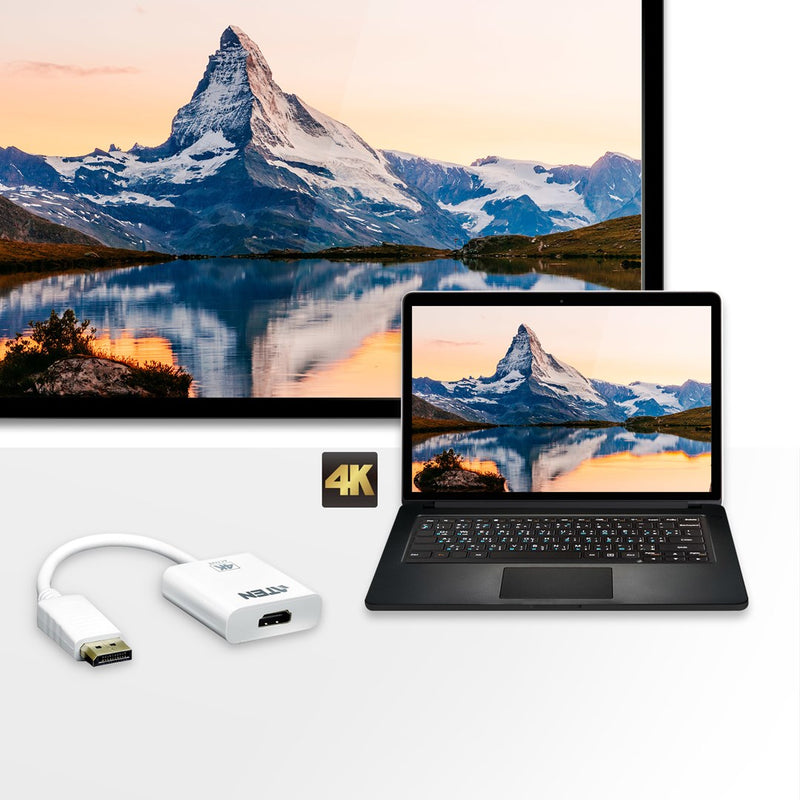 ATEN DisplayPort to 4K HDMI Active Adapter