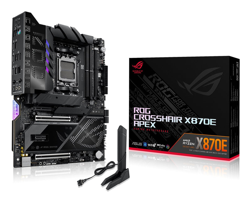 ASUS ROG CROSSHAIR X870E APEX - Motherboard - ATX - Socket AM5 - AMD X870E Chipset - USB4, USB-C 3.2 Gen2, USB 3.2 Gen 2, USB 3.2 Gen 1, USB-C 3.2 Gen