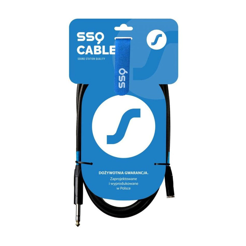 SSQ JSG5 - Câble Jack Stéréo 3,5 mm - Jack Stéréo 6,3 mm, 5 m