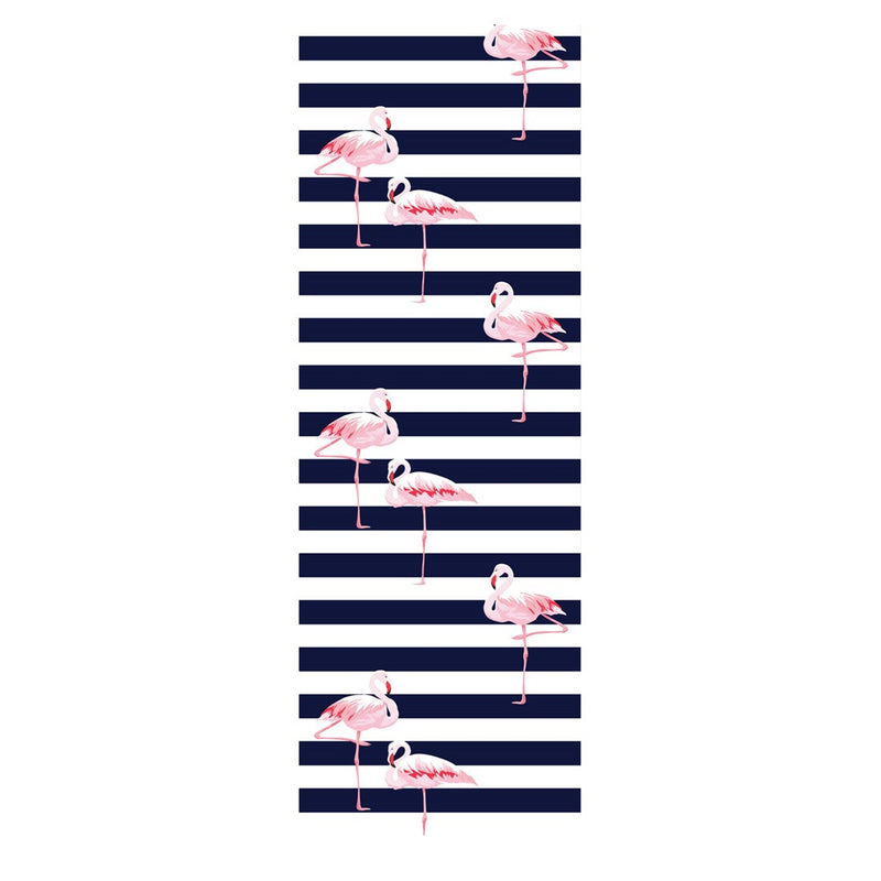 GreenBlue GB183 Classic Beech Deck Chair with "Flaming" Print