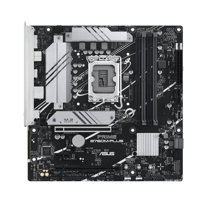 ASUS PRIME B760M-PLUS - Motherboard - micro ATX - LGA1700 Socket - B760 Chipset - USB 3.2 Gen 2, USB 3.2 Gen 1, USB-C 3.2 Gen 1 - 2.5 Gigabit LAN - on