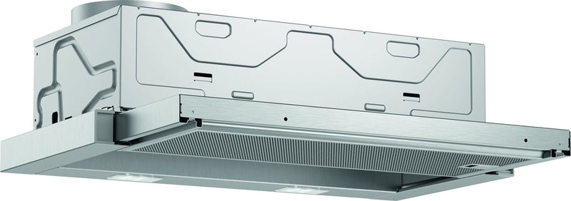 Bosch Serie 2 DFL063W56 cooker hood Semi built-in (pull out) Metallic 328 m3/h