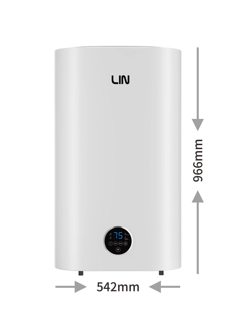 LIN LIFVD1SMWH 80L UNIVERSAL white electric water heater with WiFi