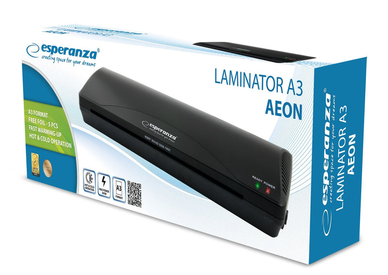 Esperanza EFL003 Laminiergerät Kalt-/Heißlaminator 250 mm/min Schwarz