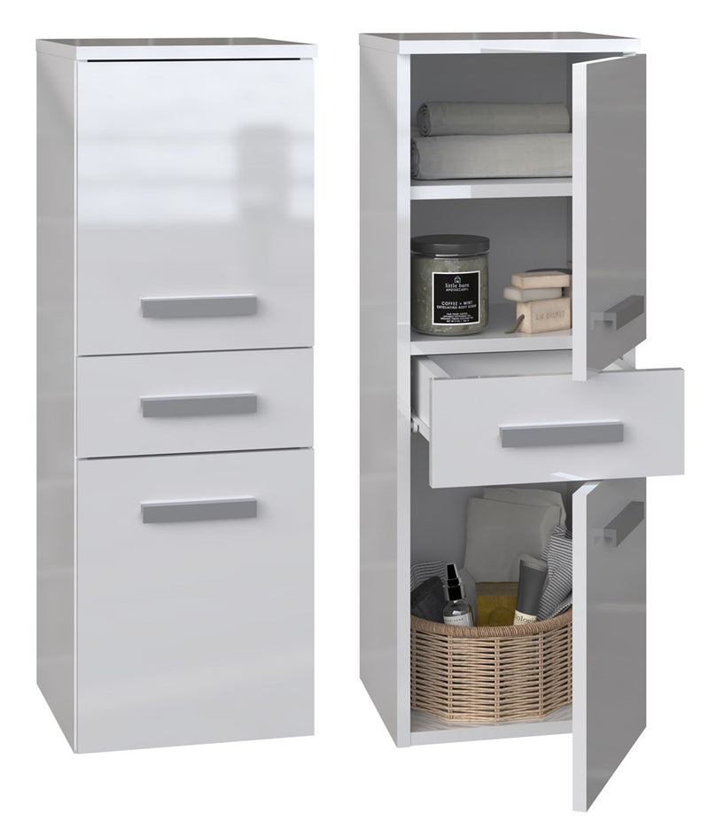 Topeshop NEL V DDS BIEL PO? bathroom storage cabinet White
