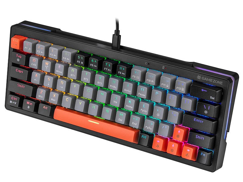 Mechanical keyboard Tracer GAMEZONE EVO1 HOT SWAP 63 (Grey) TRAKLA47297