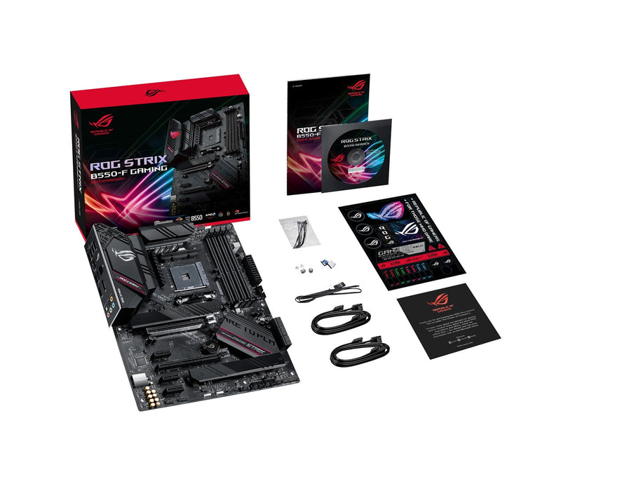 ASUS ROG STRIX B550-F GAMING - Motherboard - ATX - Socket AM4 - AMD B550 Chipset - USB-C Gen2, USB 3.2 Gen 1, USB 3.2 Gen 2 - 2.5 Gigabit LAN - onboar