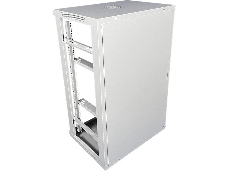 Q-LANTEC 19" 18U wall-mounted rack 600x450 glass door Grey