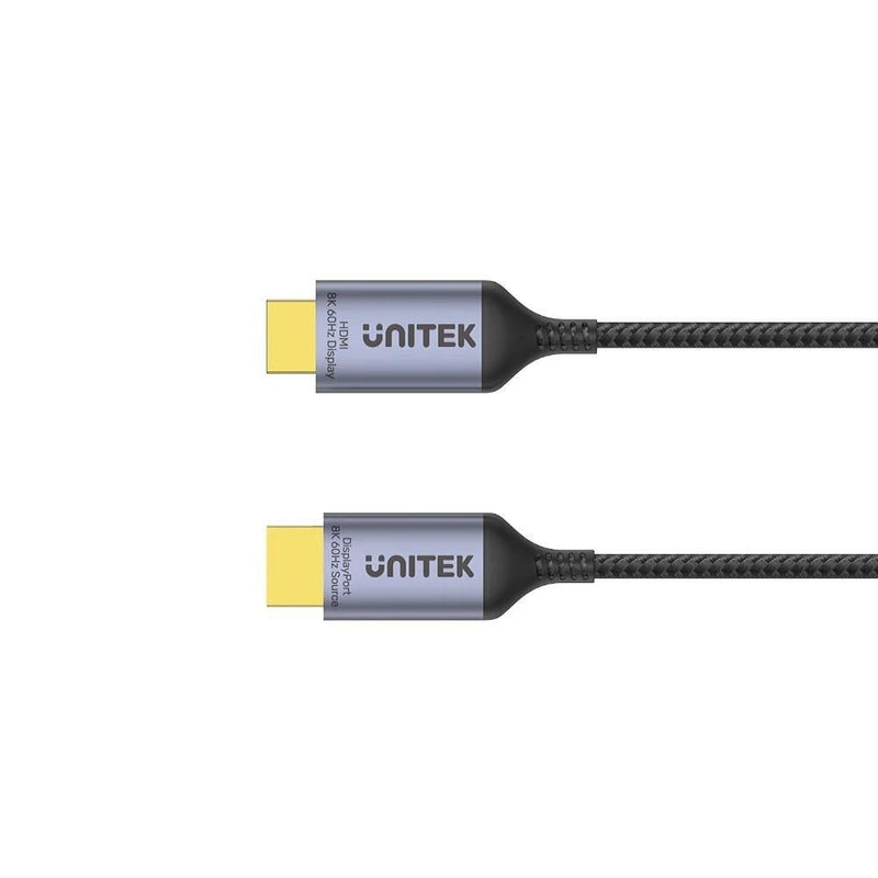 UNITEK KABEL DISPLAYPORT 1.4 AUF HDMI 2.1, 8K, 1.8M