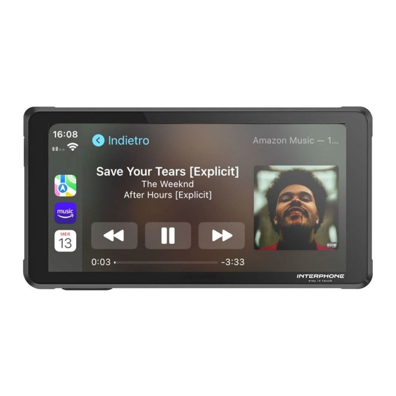 INTERPHONE SYNC55 SMART DISPLAY (CAR PLAY/ANDROID AUTO) Black