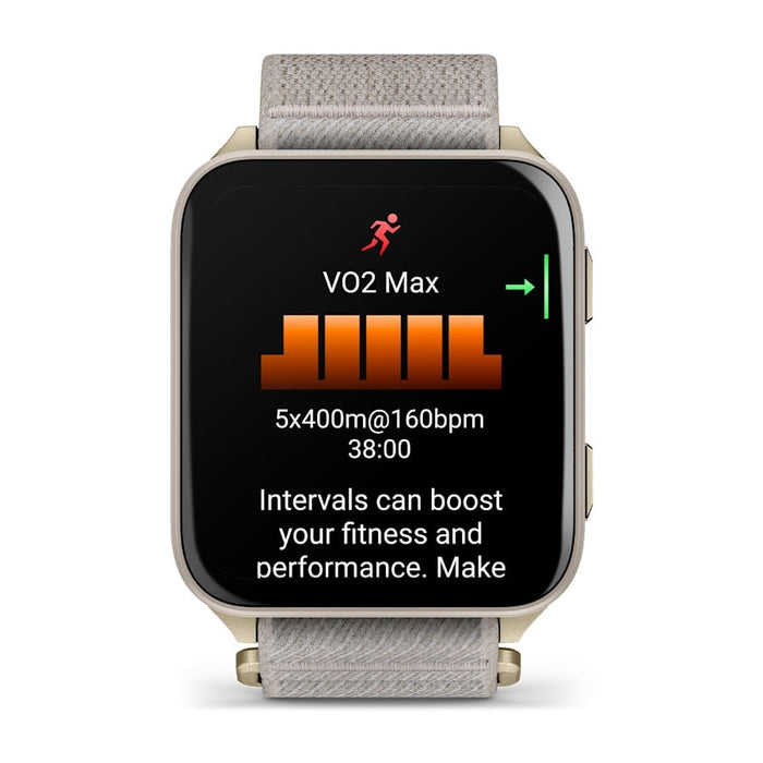 Garmin Venu X1 5.08 cm (2") AMOLED Digital 448 x 486 pixels Touchscreen Gold, Titanium Wi-Fi GPS (satellite)