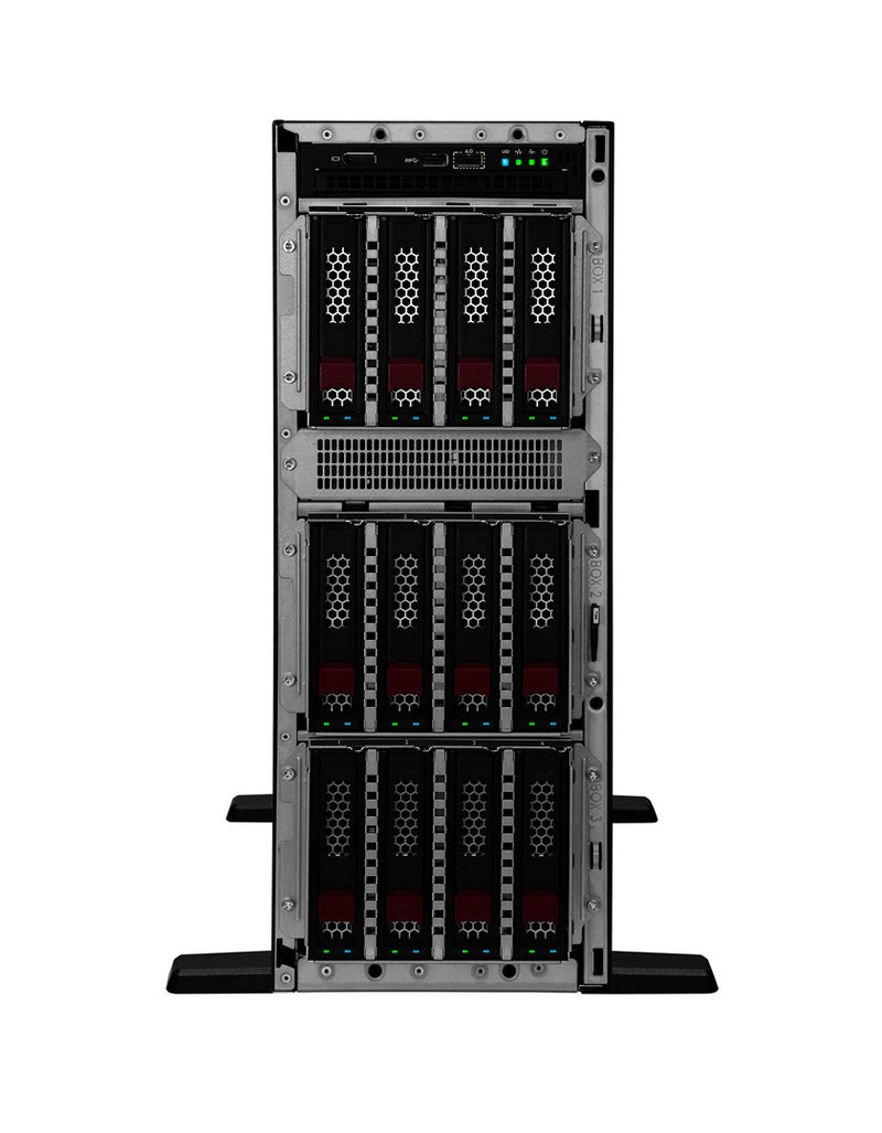 HPE ProLiant ML350 Gen11 Intel Xeon-S 4510 12-Core (2.40GHz 30MB) 64GB (2 x 32GB) 2 x 960GB SSD 8 x SFF x1 U.3 BC MR408i-o 2 x 1000W