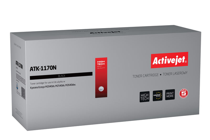 Activejet ATK-1170N Toner (ersetzt Kyocera TK-1170; Supreme; 7200 Seiten; schwarz)