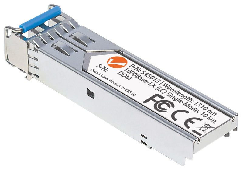 Intellinet Transceiver Module Optical, Gigabit Fiber SFP, 1000Base-Lx (LC) Single-Mode Port, 10km, MSA Compliant, Equivalent to Cisco GLC-LH-SM, Fibre