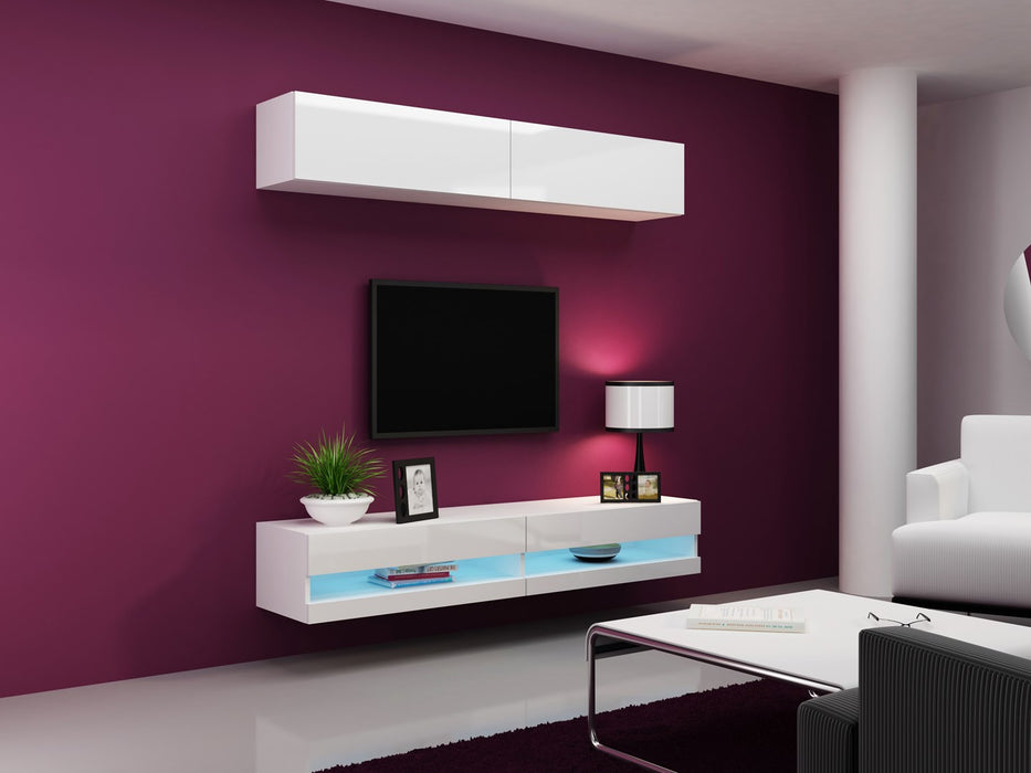 Cama Living room cabinet set VIGO NEW 10 white/white gloss