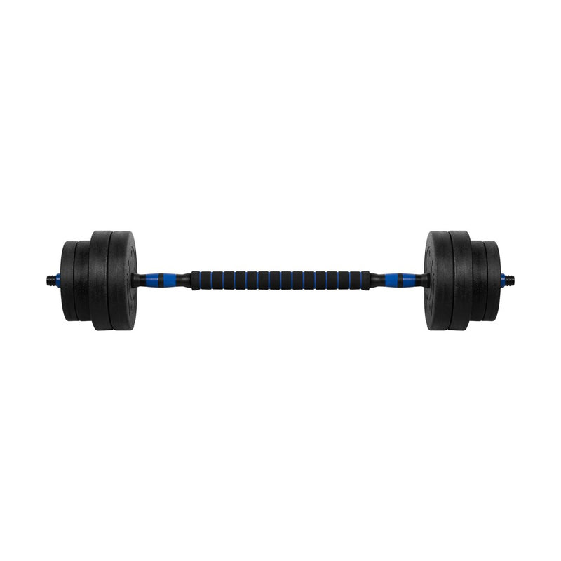 REBEL ACTIVE Adjustable bituminous dumbbell with connector 1x20kg