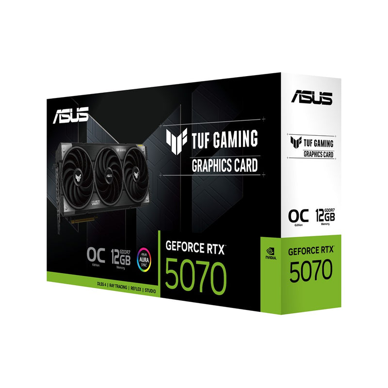 ASUS TUF Gaming GeForce RTX 5070 12GB - OC Edition - graphics card - GeForce RTX 5070 - 12 GB GDDR7 - PCI Express 5.0 - 2 x HDMI, 3 x DisplayPort