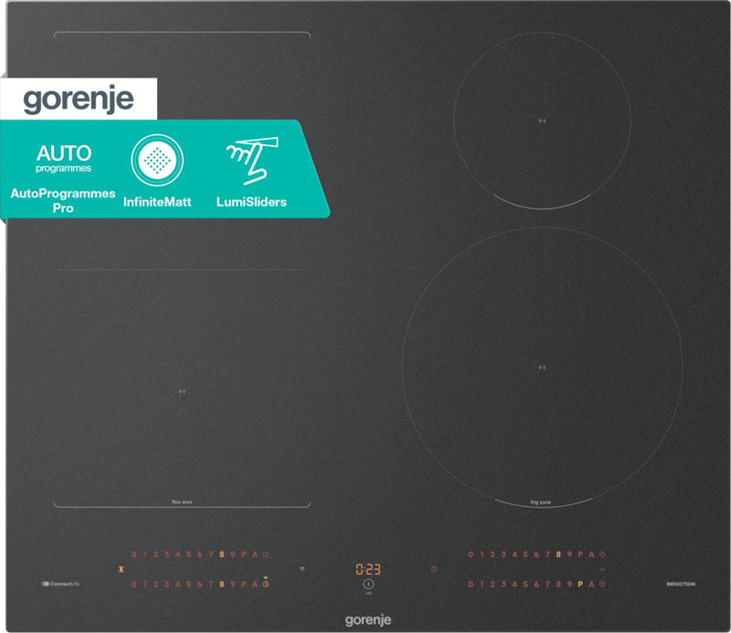 Gorenje GI6433SRWF Black Built-in 59.5 cm Zone induction hob 4 zone(s)