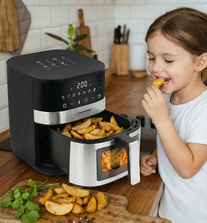 Esperanza EKA003 Friteuse sans huile 5L, 1400W Inox