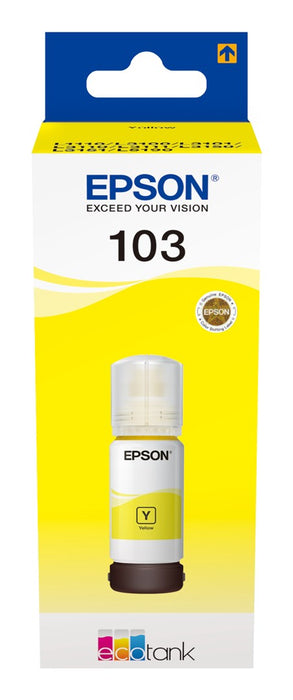 Epson Ink Cartridges, 103, 101 4 colour ink bottles, Ink Bottle, 1 x 70.0 ml Yellow