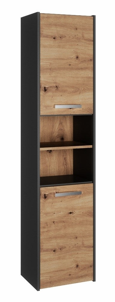 Topeshop S40 ANTRACYT/ARTISAN bathroom storage cabinet