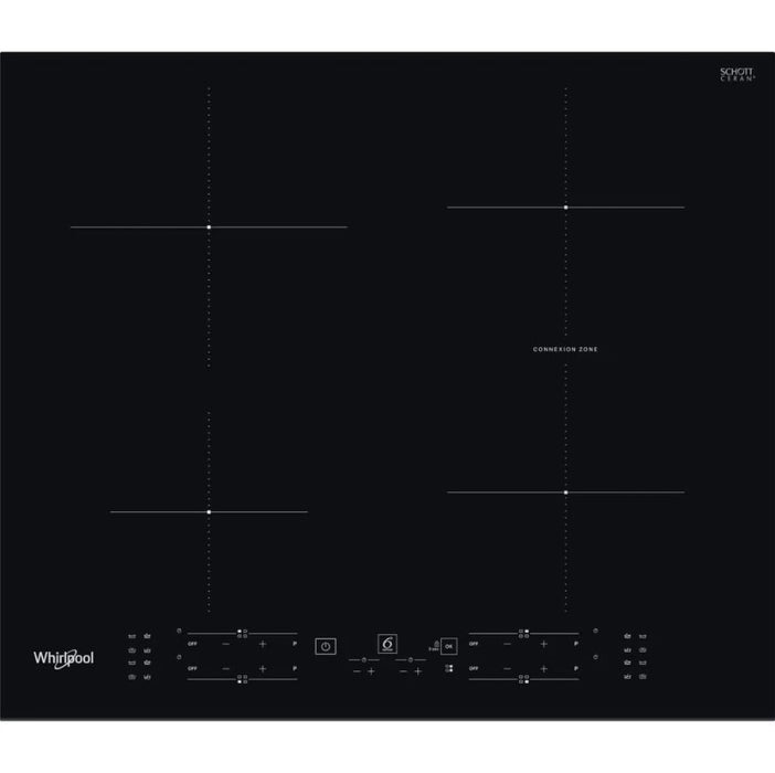 Whirlpool WB B3960 BF hob Black Built-in 59 cm Zone induction hob 4 zone(s)