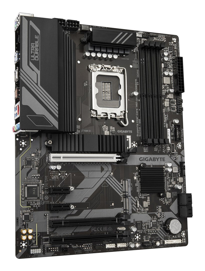 GIGABYTE Z790 D Motherboard - Supports Intel Core 14th Gen CPUs, 12+1+1 Phases Digital VRM, up to 7600MHz DDR5 (OC), 3xPCIe 4.0 M.2, 2.5GbE LAN, USB 3