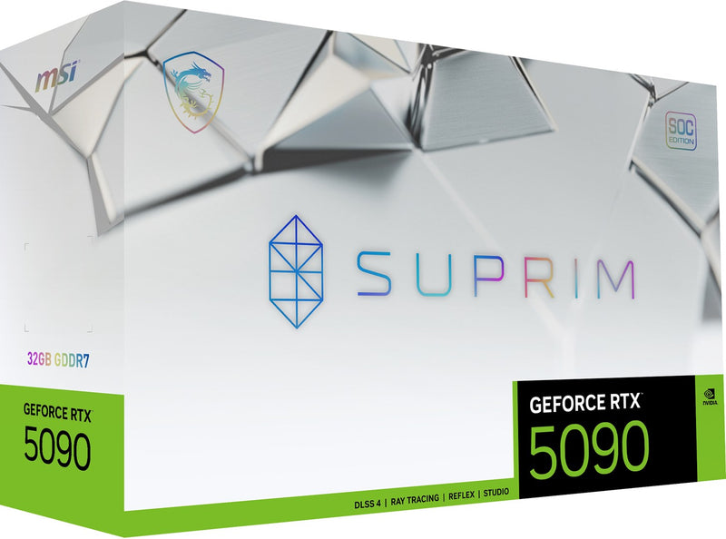 MSI SUPRIM GEFORCE RTX 5090 32G SOC graphics card NVIDIA 32 GB GDDR7