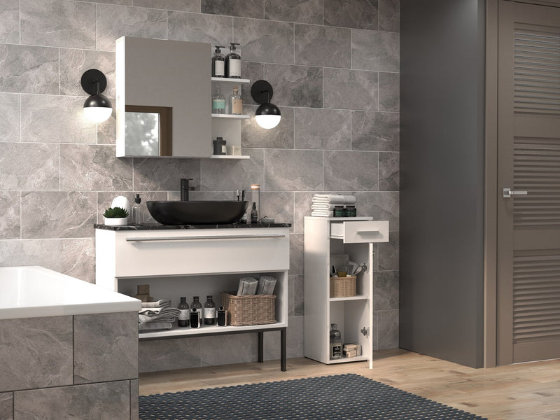 Topeshop NEL V DS BIEL POŁ bathroom storage cabinet White