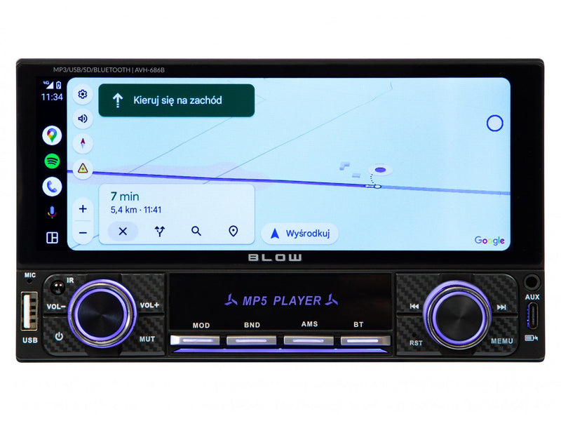 Radio BLOW AVH-686B RDS MP3/USB/micro SD/BLUETOOTH