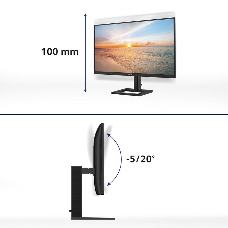 Moniteur Philips série 1000 27E1N1800AE/00 68,6 cm (27") 3840 x 2160 pixels 4K Ultra HD LED Noir