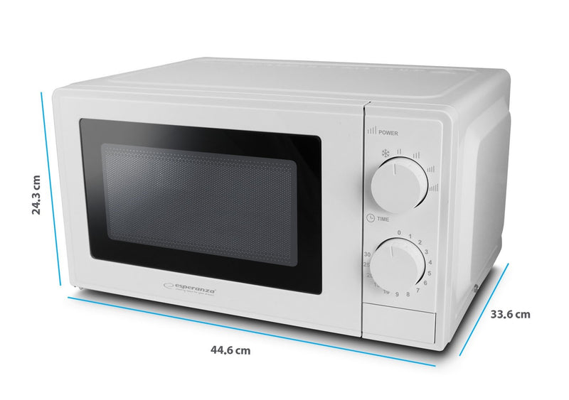 Esperanza EKO011W White Solo microwave Countertop 20 L 700 W