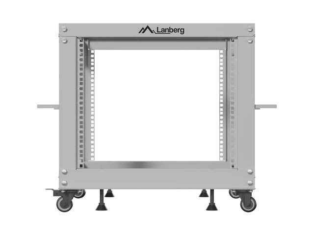 LANBERG OPEN RACK 19" 9U 600X600-1100 ADJUSTABLE GREY