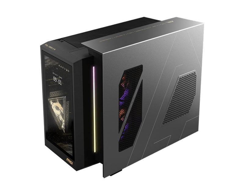 MSI MEG Vision X AI 2NVR7-290EU Intel Core Ultra 7 265K 64 GB DDR5-SDRAM 1 TB SSD NVIDIA GeForce RTX 5070 Ti Windows 11 Home Desktop PC Black