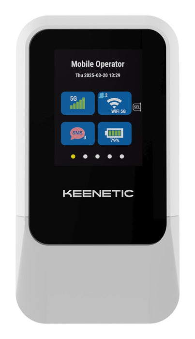 Keenetic Roamer 5G (KN-5210) 5G Mobile Hotspot with Wi-Fi 6