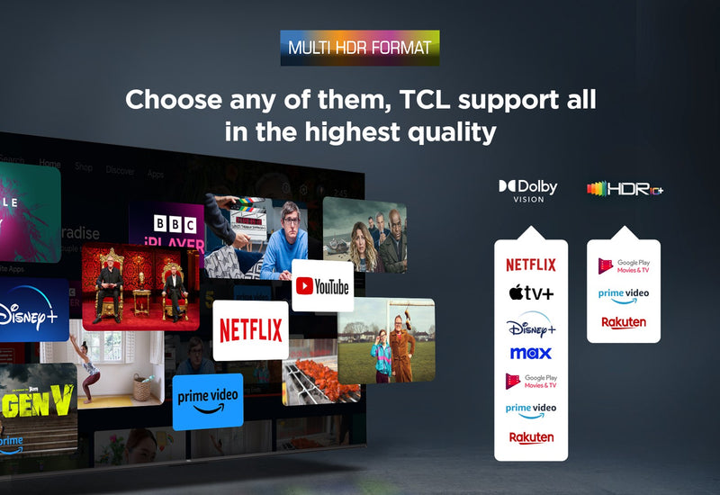 TCL P7K 43P7K TV 109.2 cm (43") 4K Ultra HD Smart TV Wi-Fi Metallic 430 cd/m2