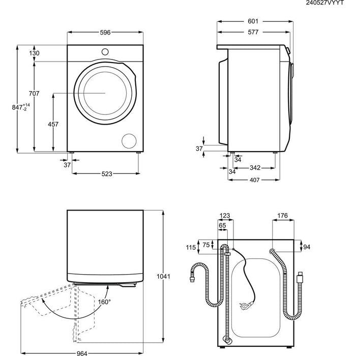 Lave-linge Electrolux EW2F528WP