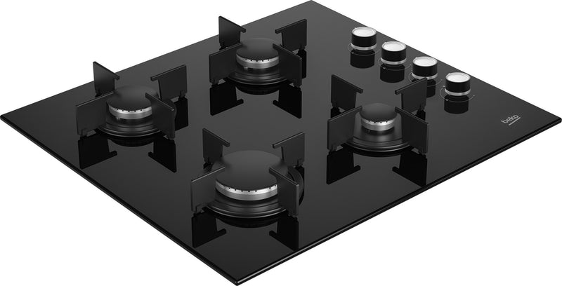 Beko HILG64120S hob Black Built-in 60 cm Gas 4 zone(s)