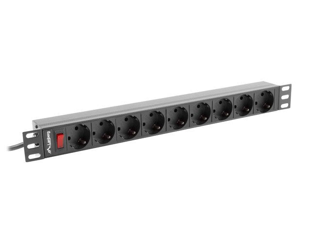 LANBERG RACK POWER STRIP 19" PDU 1U 9X SHUKO