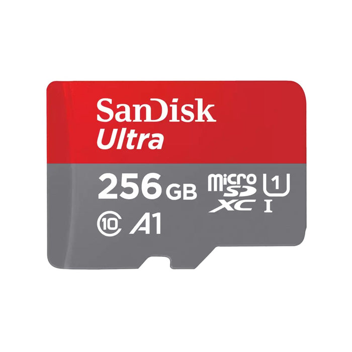 SanDisk Ultra - Flash memory card (microSDXC to SD adapter included) - 256 GB - A1 / UHS Class 1 / Class10 - microSDXC UHS-I
