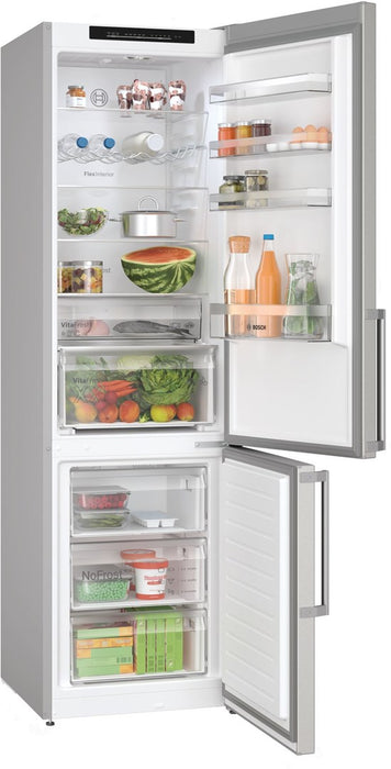 Bosch Serie 4 KGN39VIBT fridge-freezer Freestanding 363 L B Stainless steel