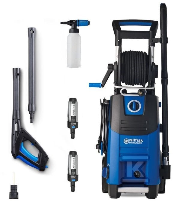 Nilfisk PREMIUM 200-15 EU pressure washer Upright Electric 650 l/h Blue, Black